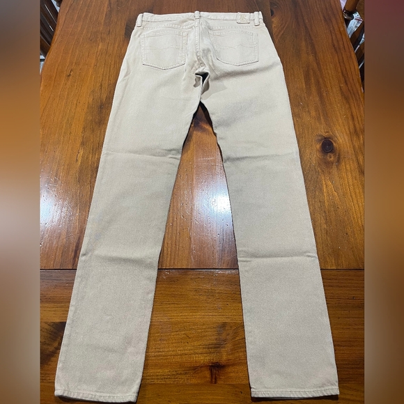 Ralph Lauren Sport Women's 99% Cotton Tan Denim Straight Leg Jeans Size 28 - Picture 2 of 4